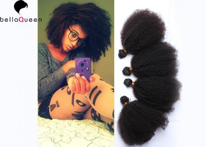 8A 흑인 여성을 위한 브라질 두 배 인출한 머리 연장 머리씨실을 등급을 매기십시오