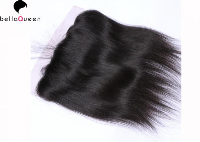 인도 자연적인 머리 13 x 4 사람의 모발 레이스 가발 매끄러운 직모 연장